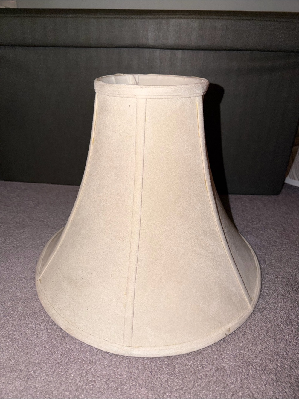 Beige velvet Fabric Bell Lamp Shade